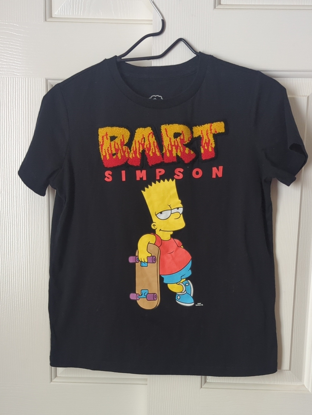 The Simpsons Bart Simpson Black Graphic Tee for Kids
